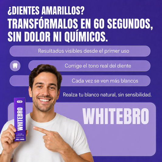 Blanqueador Dental V34 Whitebro 60 ml